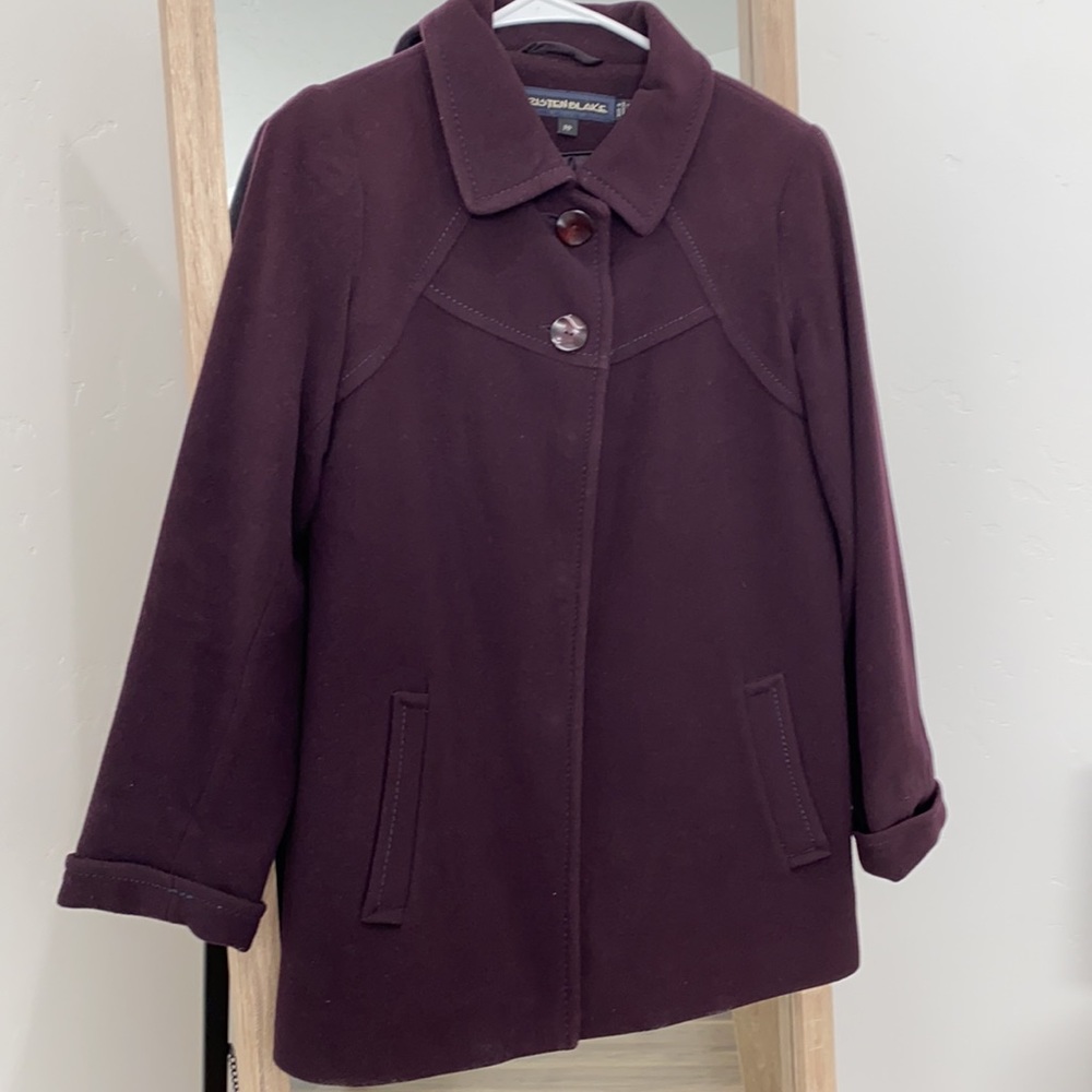 Purple Kristen Blake Pea Coat